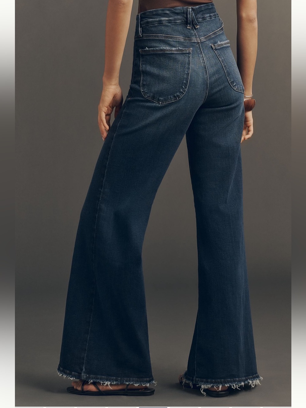 Good American Soft-Tech Good Waist
High-Rise Palazzo Jeans - Picture 3 of 15